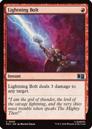 Lightning Bolt (MSC-806) - Commander: Marvel Super Heroes Foil