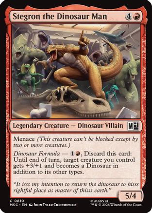 Stegron the Dinosaur Man (MSC-810) - Commander: Marvel Super Heroes Foil