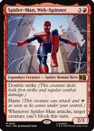 Spider-Man, Web-Spinner (MSC-832) - Commander: Marvel Super Heroes