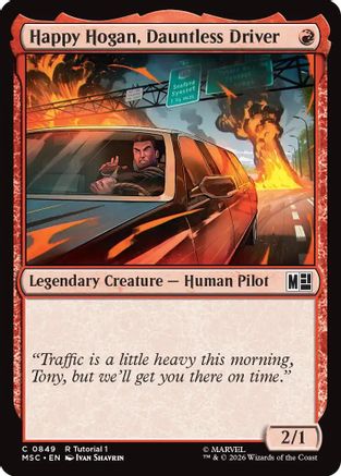 Happy Hogan, Dauntless Driver (0849) (MSC-849) - Commander: Marvel Super Heroes
