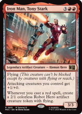 Iron Man, Tony Stark (0851) (MSC-851) - Commander: Marvel Super Heroes