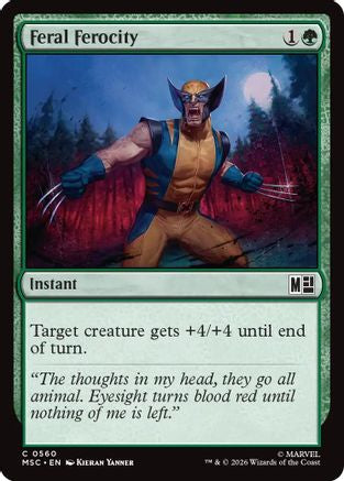 Feral Ferocity (MSC-560) - Commander: Marvel Super Heroes