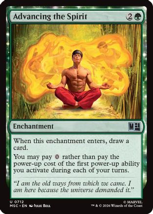 Advancing the Spirit (MSC-712) - Commander: Marvel Super Heroes Foil