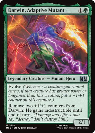 Darwin, Adaptive Mutant (MSC-718) - Commander: Marvel Super Heroes