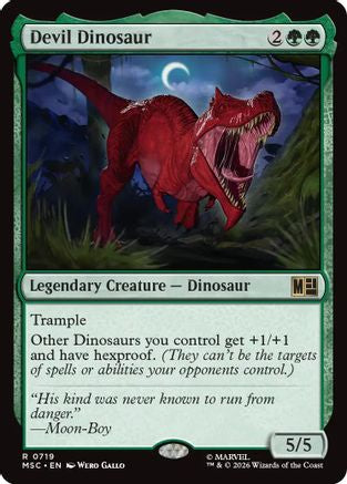 Devil Dinosaur (MSC-719) - Commander: Marvel Super Heroes