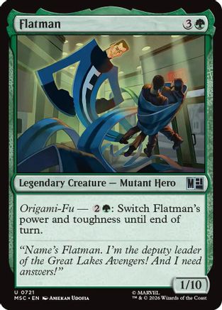 Flatman (MSC-721) - Commander: Marvel Super Heroes