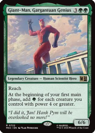 Giant-Man, Gargantuan Genius (MSC-722) - Commander: Marvel Super Heroes Foil