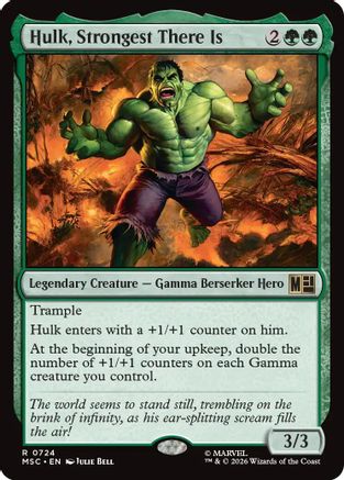Hulk, Strongest There Is (MSC-724) - Commander: Marvel Super Heroes Foil
