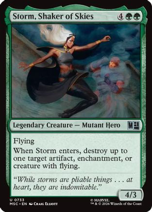 Storm, Shaker of Skies (MSC-733) - Commander: Marvel Super Heroes Foil
