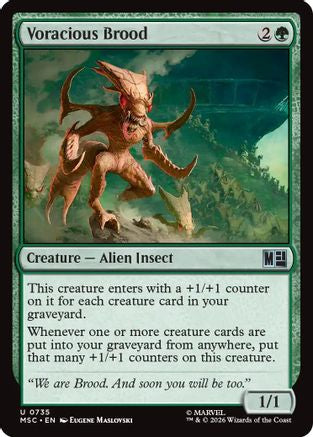 Voracious Brood (MSC-735) - Commander: Marvel Super Heroes Foil