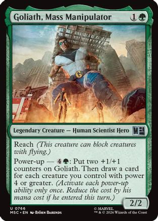 Goliath, Mass Manipulator (MSC-766) - Commander: Marvel Super Heroes Foil