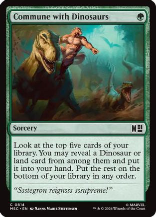 Commune with Dinosaurs (MSC-814) - Commander: Marvel Super Heroes