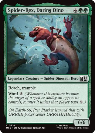 Spider-Rex, Daring Dino (MSC-818) - Commander: Marvel Super Heroes Foil