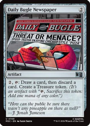 Daily Bugle Newspaper (MSC-749) - Commander: Marvel Super Heroes