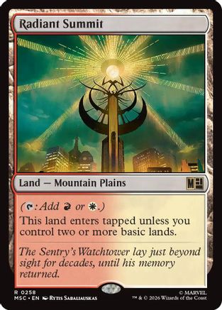 Radiant Summit (MSC-258) - Commander: Marvel Super Heroes
