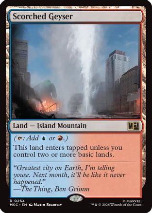 Scorched Geyser (MSC-264) - Commander: Marvel Super Heroes