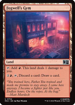 Fogwell's Gym (MSC-754) - Commander: Marvel Super Heroes
