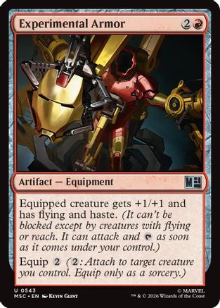 Experimental Armor (MSC-543) - Commander: Marvel Super Heroes Foil