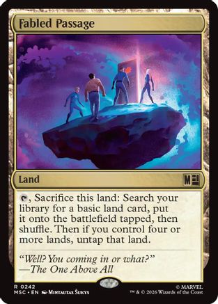 Fabled Passage (Surge Foil) (MSC-242) - Commander: Marvel Super Heroes Foil