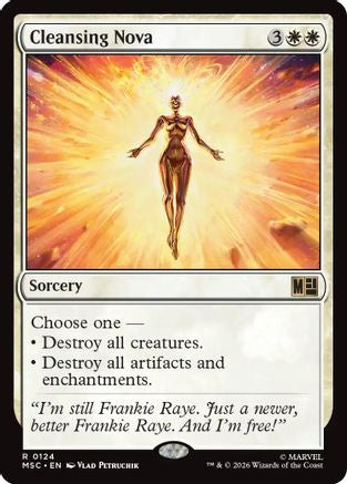 Cleansing Nova (Surge Foil) (MSC-124) - Commander: Marvel Super Heroes Foil