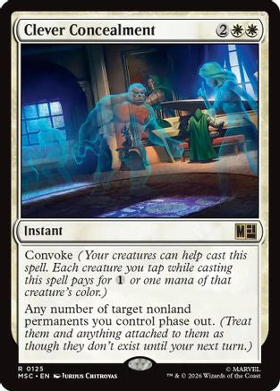 Clever Concealment (Surge Foil) (MSC-125) - Commander: Marvel Super Heroes Foil