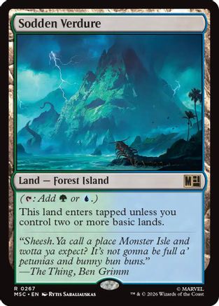 Sodden Verdure (Surge Foil) (MSC-267) - Commander: Marvel Super Heroes Foil