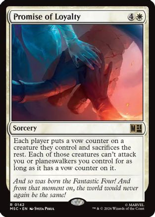 Promise of Loyalty (MSC-142) - Commander: Marvel Super Heroes