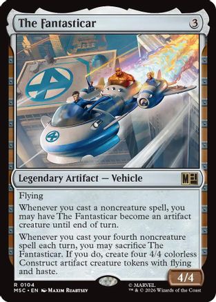 The Fantasticar (Surge Foil) (MSC-104) - Commander: Marvel Super Heroes Foil