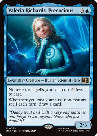 Valeria Richards, Precocious (MSC-038) - Commander: Marvel Super Heroes