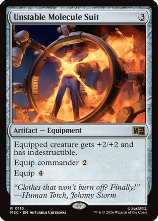 Unstable Molecule Suit (MSC-116) - Commander: Marvel Super Heroes