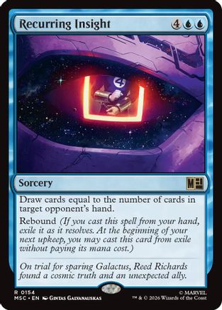 Recurring Insight (Surge Foil) (MSC-154) - Commander: Marvel Super Heroes Foil