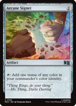 Arcane Signet (0192) (MSC-192) - Commander: Marvel Super Heroes