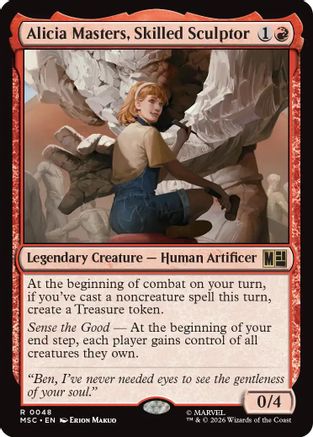 Alicia Masters, Skilled Sculptor (MSC-048) - Commander: Marvel Super Heroes