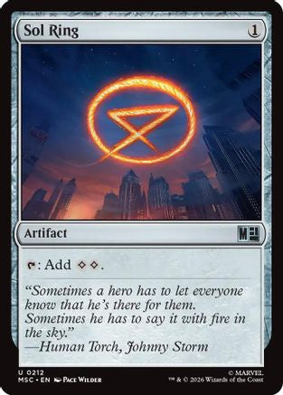Sol Ring (0212) (MSC-212) - Commander: Marvel Super Heroes