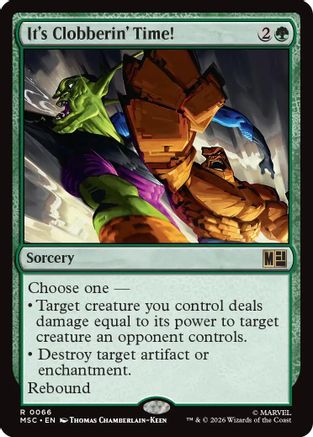 It's Clobberin' Time! (MSC-066) - Commander: Marvel Super Heroes