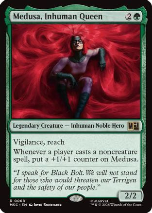 Medusa, Inhuman Queen (MSC-068) - Commander: Marvel Super Heroes