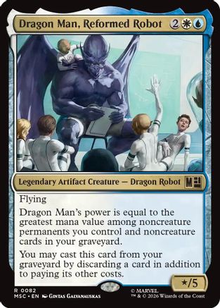 Dragon Man, Reformed Robot (MSC-082) - Commander: Marvel Super Heroes