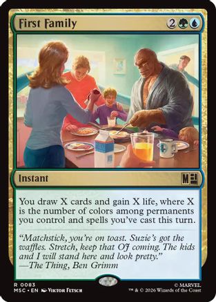 First Family (MSC-083) - Commander: Marvel Super Heroes