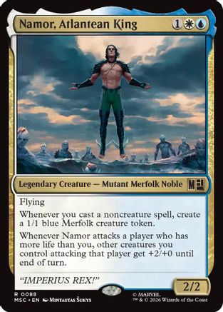 Namor, Atlantean King (Surge Foil) (MSC-088) - Commander: Marvel Super Heroes Foil
