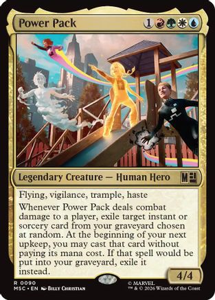 Power Pack (Surge Foil) (MSC-090) - Commander: Marvel Super Heroes Foil