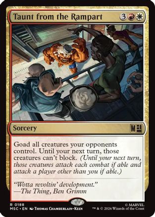 Taunt from the Rampart (MSC-188) - Commander: Marvel Super Heroes