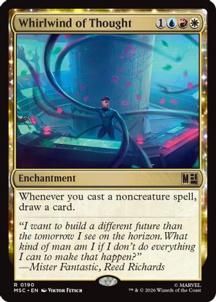 Whirlwind of Thought (Surge Foil) (MSC-190) - Commander: Marvel Super Heroes Foil