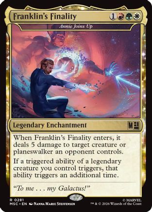 Franklin's Finality - Annie Joins Up (MSC-281) - Commander: Marvel Super Heroes