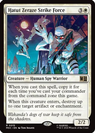 Hatut Zeraze Strike Force (Surge Foil) (MSC-015) - Commander: Marvel Super Heroes Foil