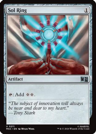Sol Ring (0211) (Surge Foil) (MSC-211) - Commander: Marvel Super Heroes Foil