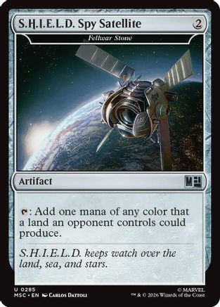 S.H.I.E.L.D. Spy Satellite - Fellwar Stone (Surge Foil) (MSC-285) - Commander: Marvel Super Heroes Foil