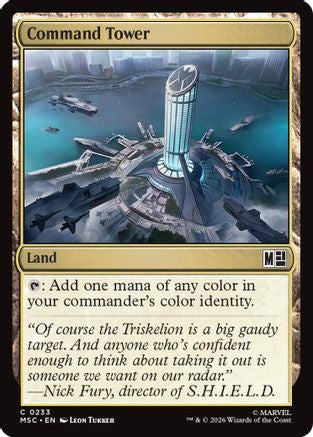 Command Tower (0233) (Surge Foil) (MSC-233) - Commander: Marvel Super Heroes Foil