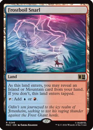Frostboil Snarl (Surge Foil) (MSC-246) - Commander: Marvel Super Heroes Foil