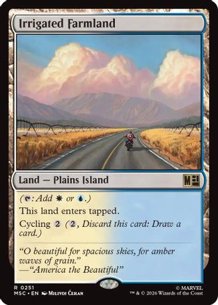 Irrigated Farmland (Surge Foil) (MSC-251) - Commander: Marvel Super Heroes Foil