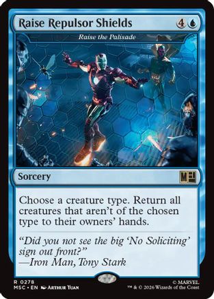 Raise Repulsor Shields - Raise the Palisade (Surge Foil) (MSC-278) - Commander: Marvel Super Heroes Foil